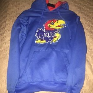 KU pull over hoodie